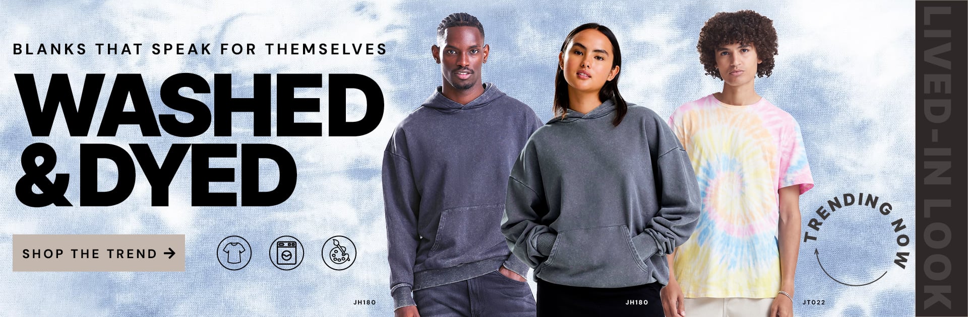 Washed & dyed collection clickable banner 