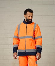 Polaire zippé à visibilité renforcée