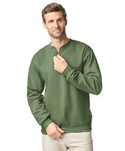 Softstyle™ midweight adult fleece 1/4 zip sweatshirt