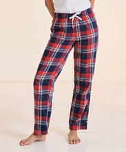 Pantalon confort laine tartan Femme