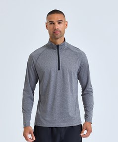 Men's TriDri® long sleeve performance ¼ zip top 